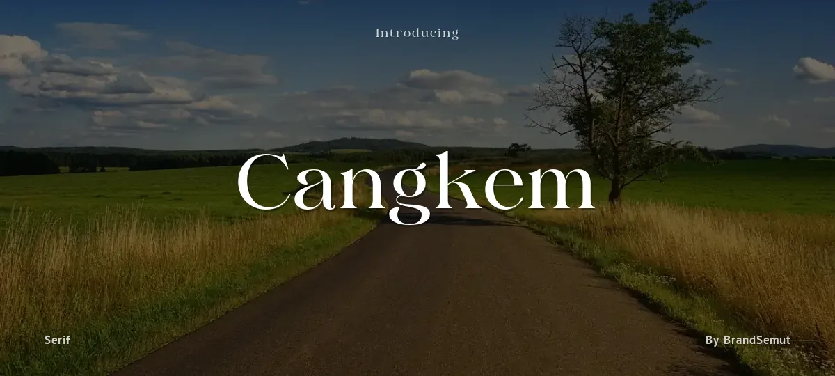 Cangkem font preview