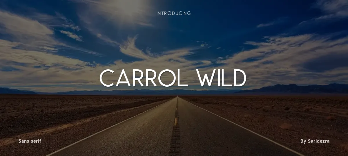 Carrol Wild font preview