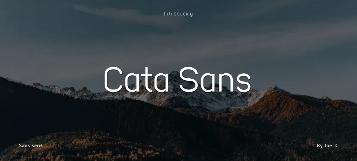 Cata Sans font preview