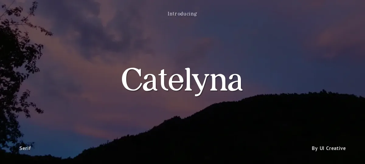 Catelyna font preview