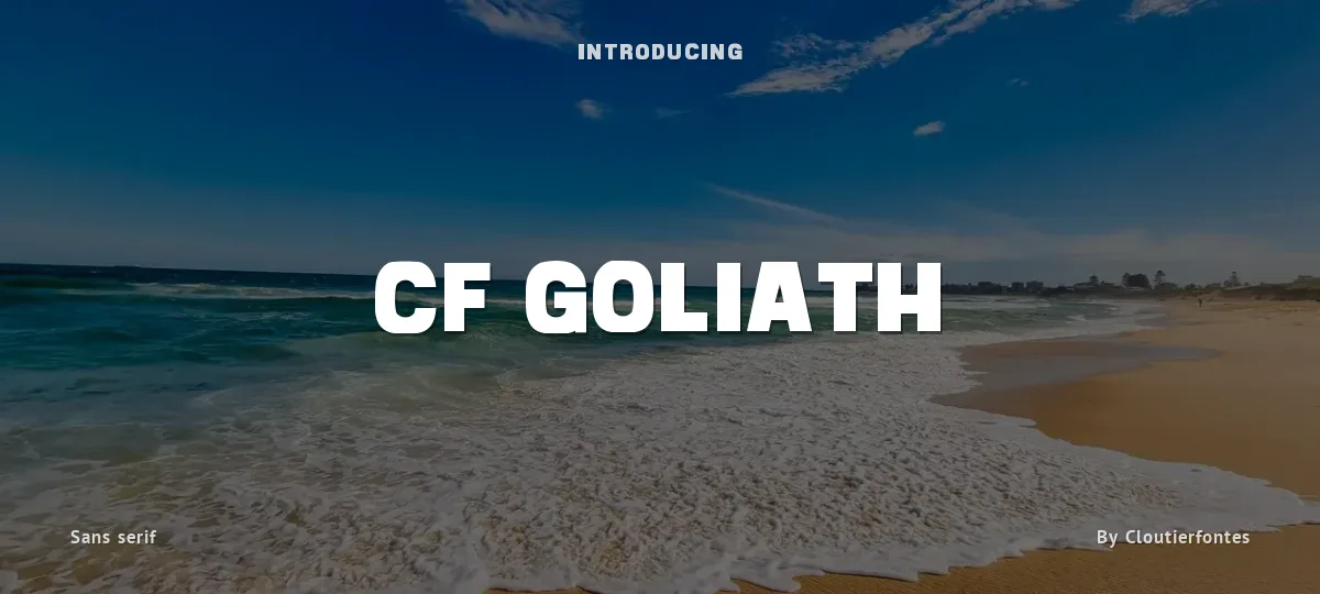 CF Goliath font preview