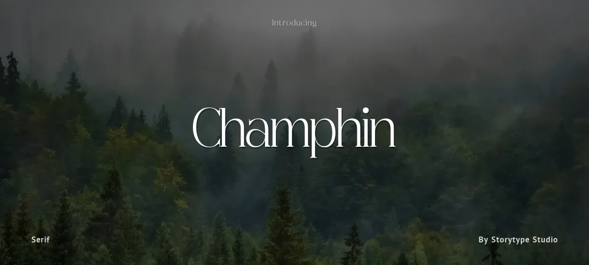Champhin font preview
