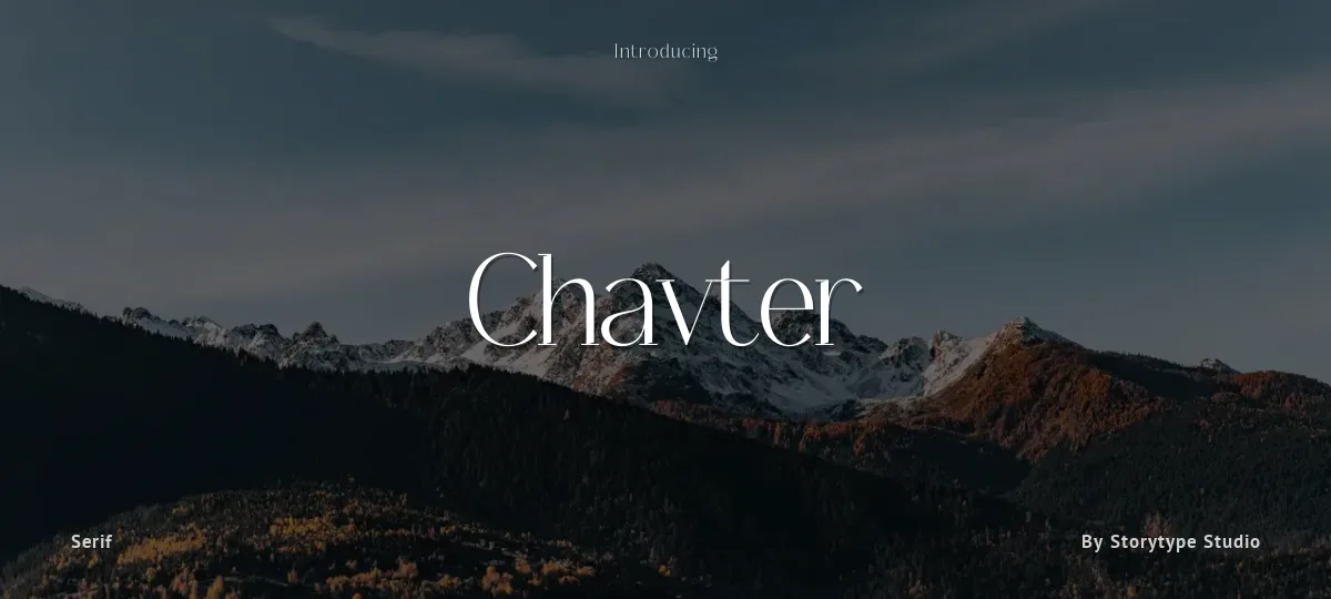 Chavter font preview