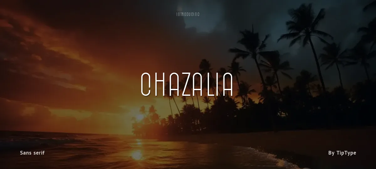 Chazalia font preview