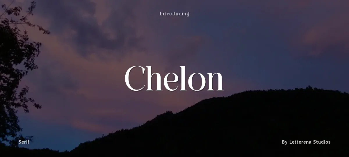 Chelon font preview