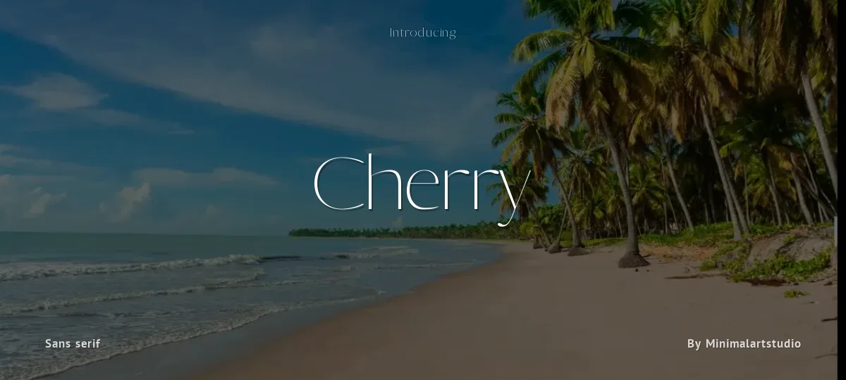 Cherry font preview