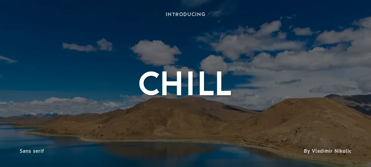 Chill font preview