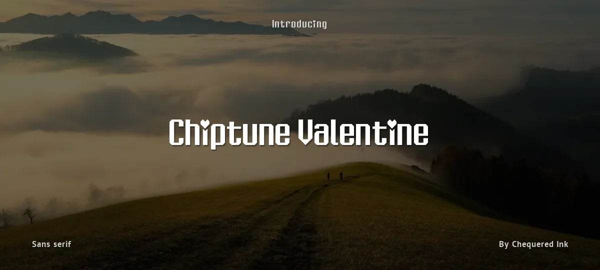 Chiptune Valentine font preview