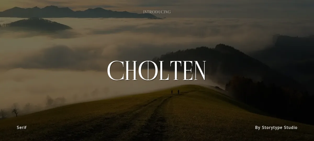 Cholten font preview