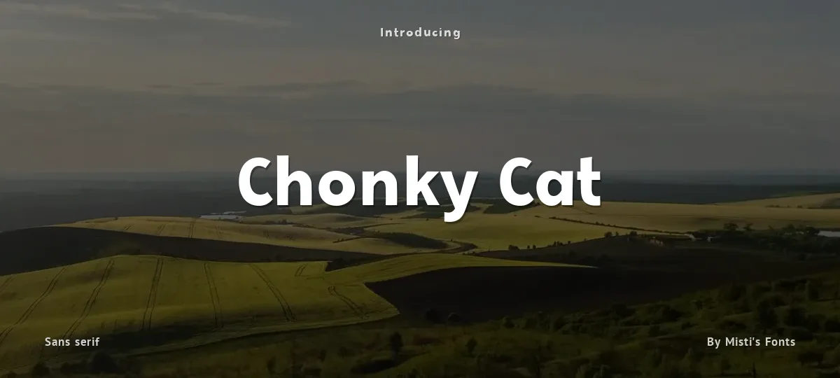Chonky Cat font preview