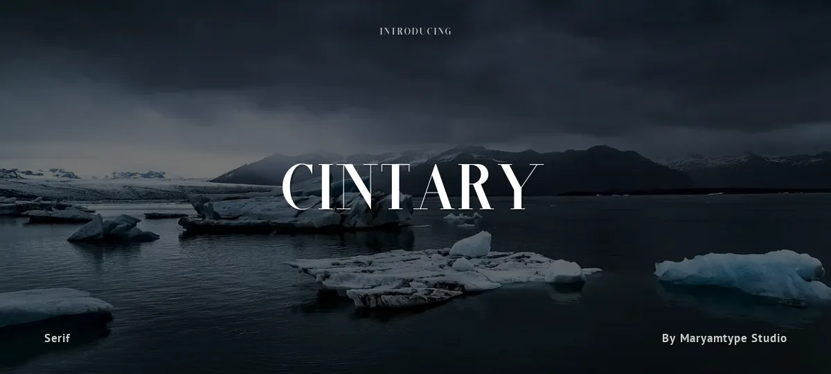 Cintary font preview