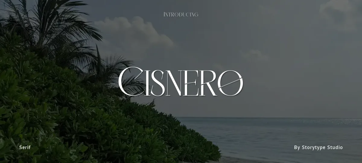 Cisnero font preview