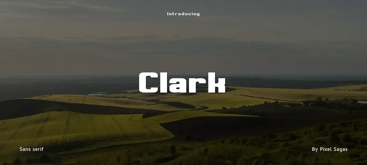 Clark font preview