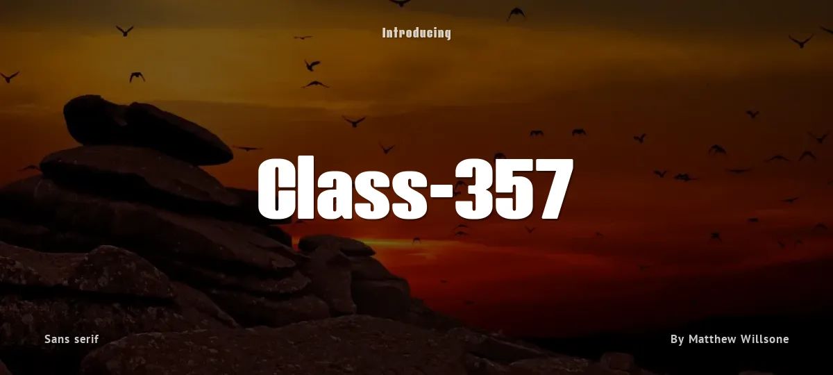 Class-357 font preview