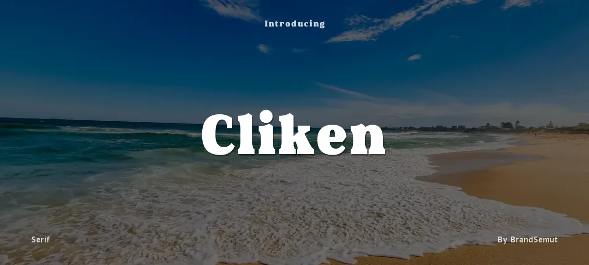 Cliken font preview