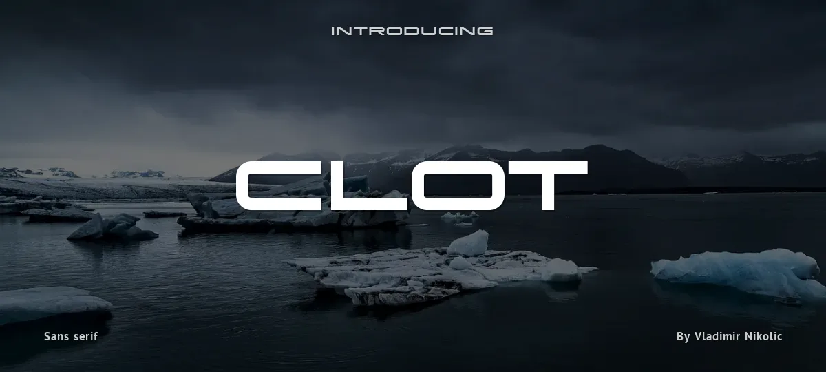 Clot font preview