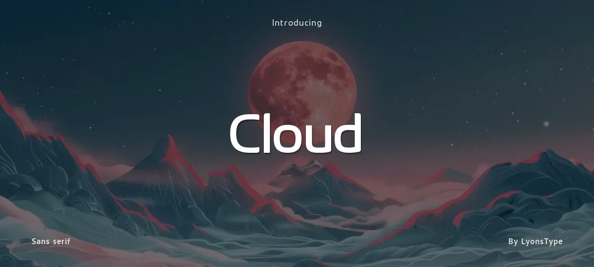 Cloud font preview