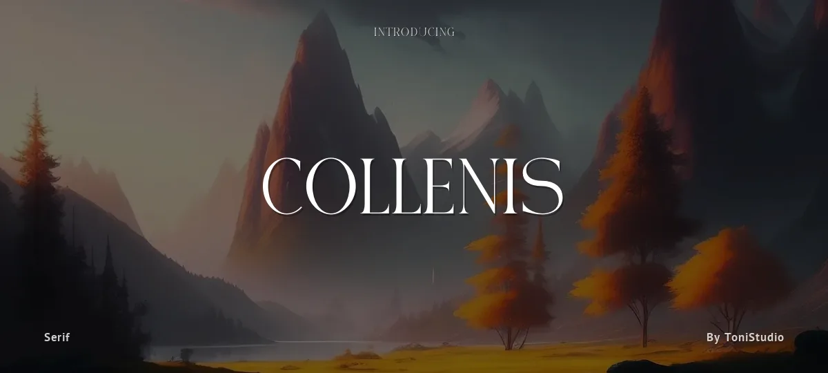 Collenis font preview