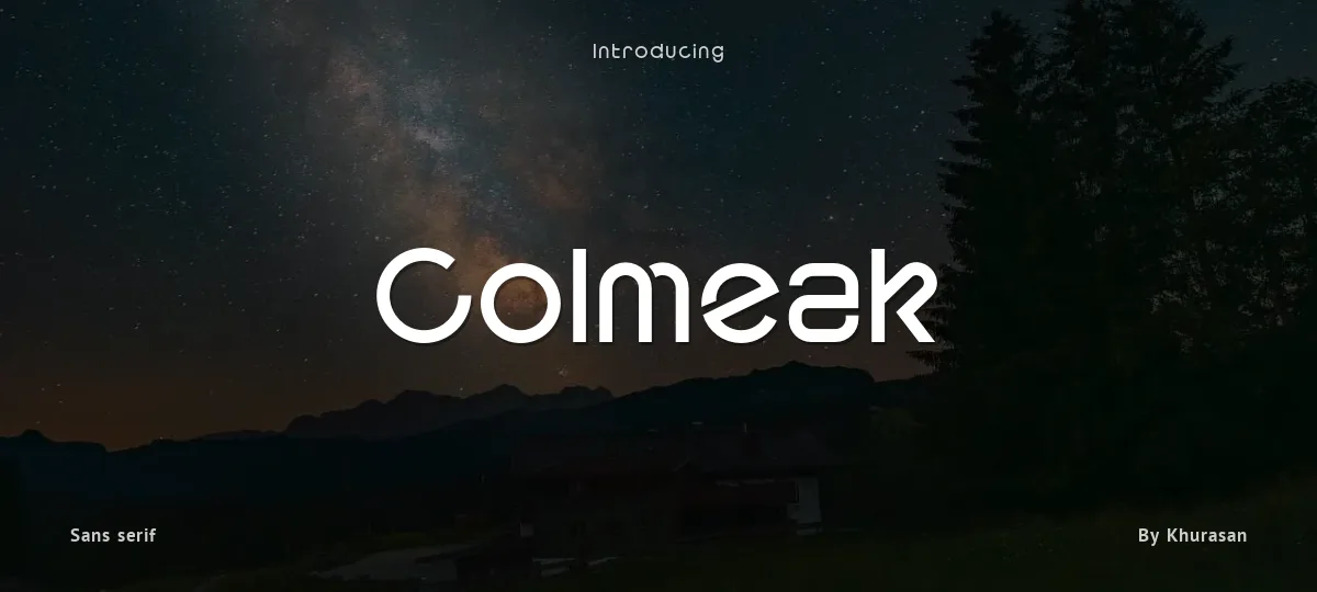 Colmeak font preview