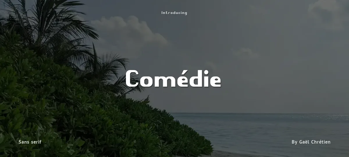 Comédie font preview