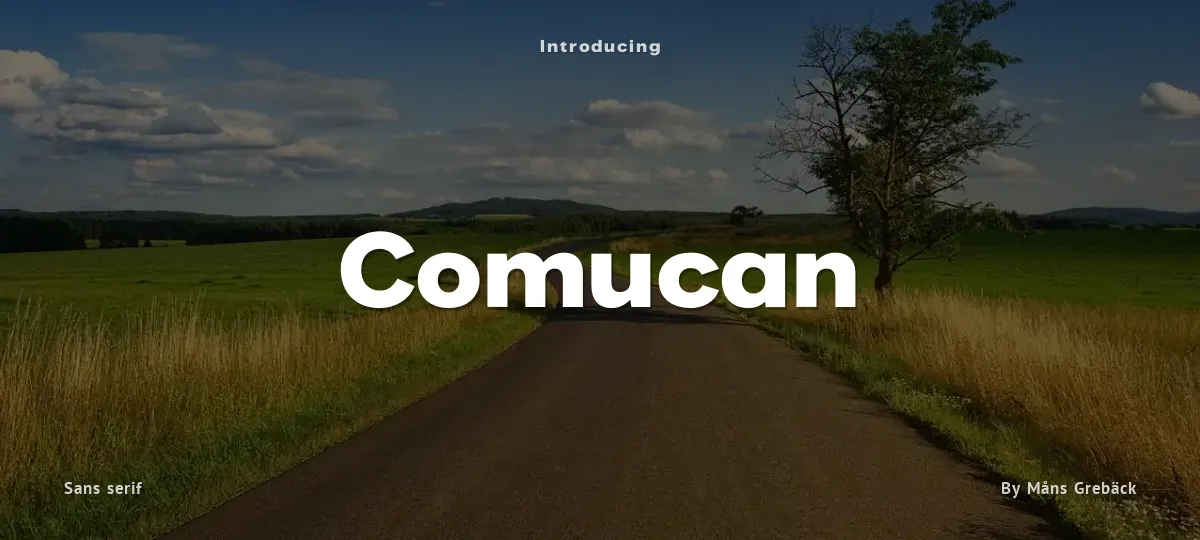 Comucan font preview