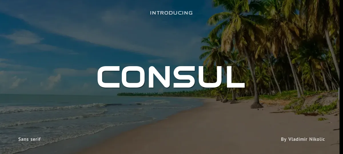 Consul font preview