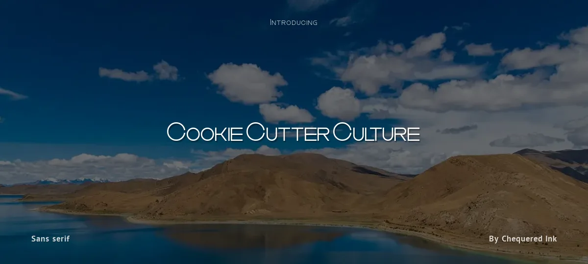 Cookie Cutter Culture font preview