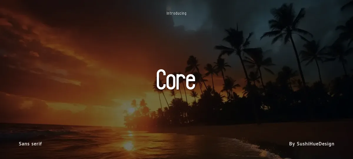 Core font preview