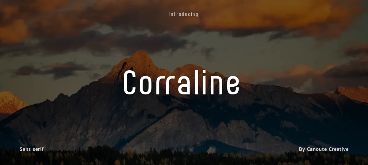 Corraline font preview