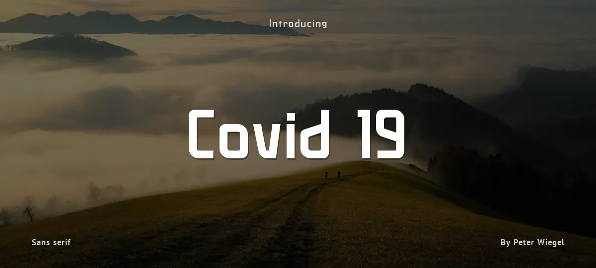 Covid 19 font preview