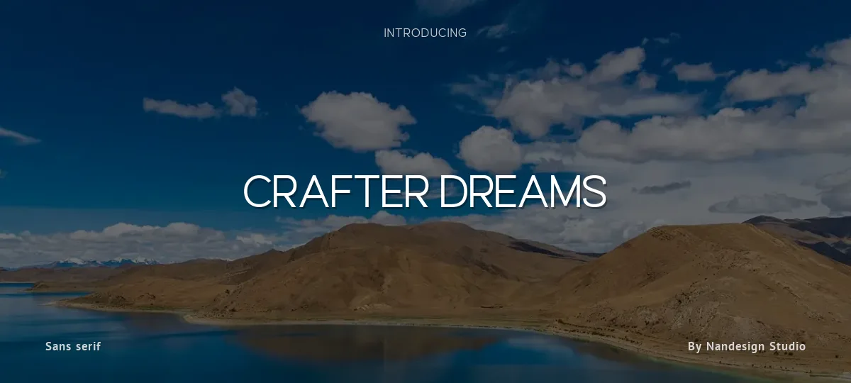 Crafter Dreams font preview