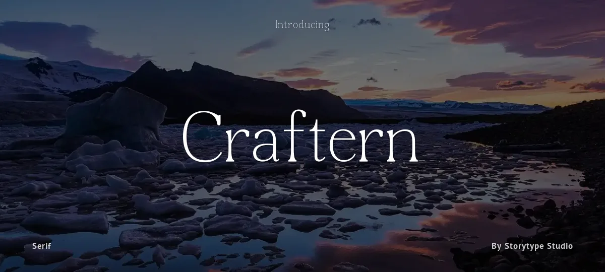 Craftern font preview