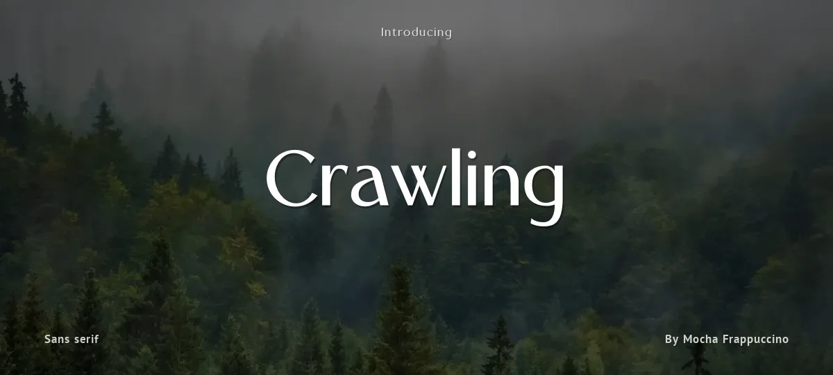 Crawling font preview