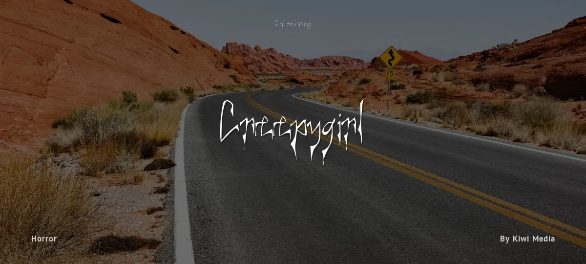 Creepygirl font preview