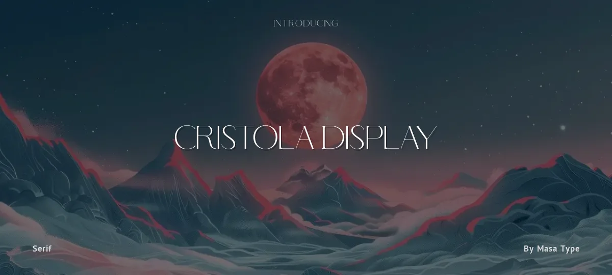 Cristola Display font preview
