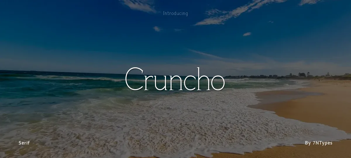 Cruncho font preview