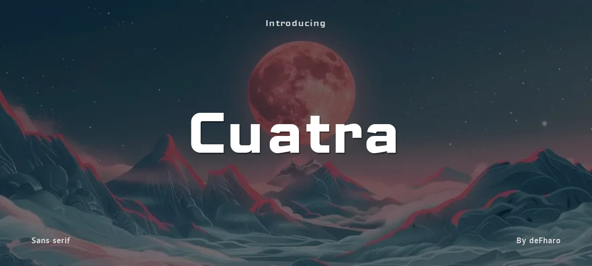 Cuatra font preview