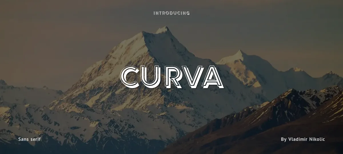 Curva font preview