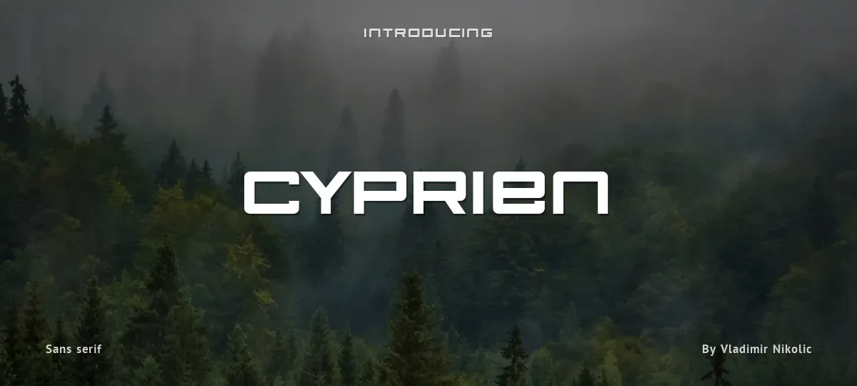 Cyprien font preview