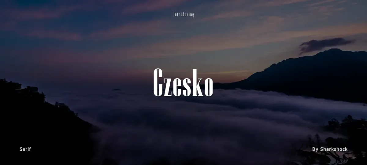 Czesko font preview