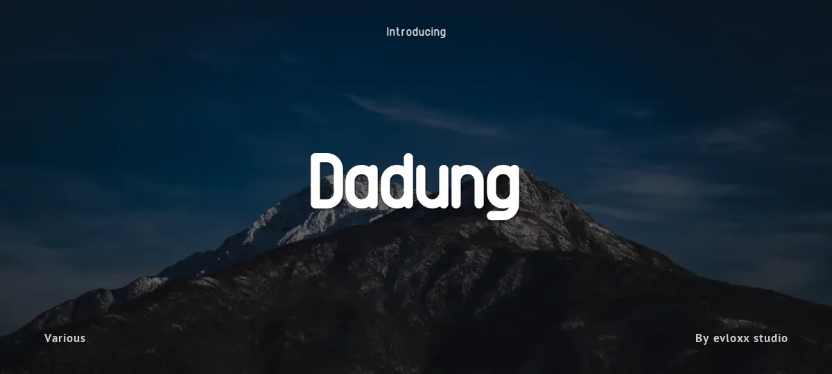 Dadung font preview
