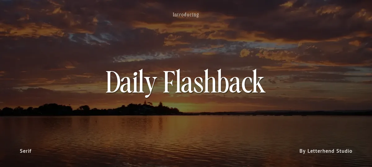 Daily Flashback font preview