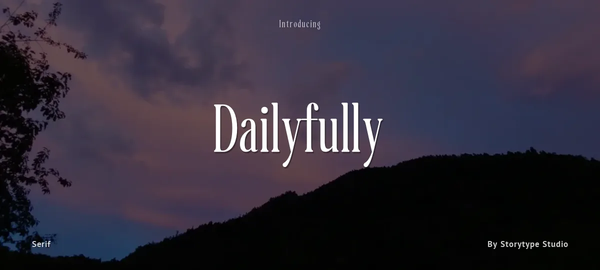 Dailyfully font preview