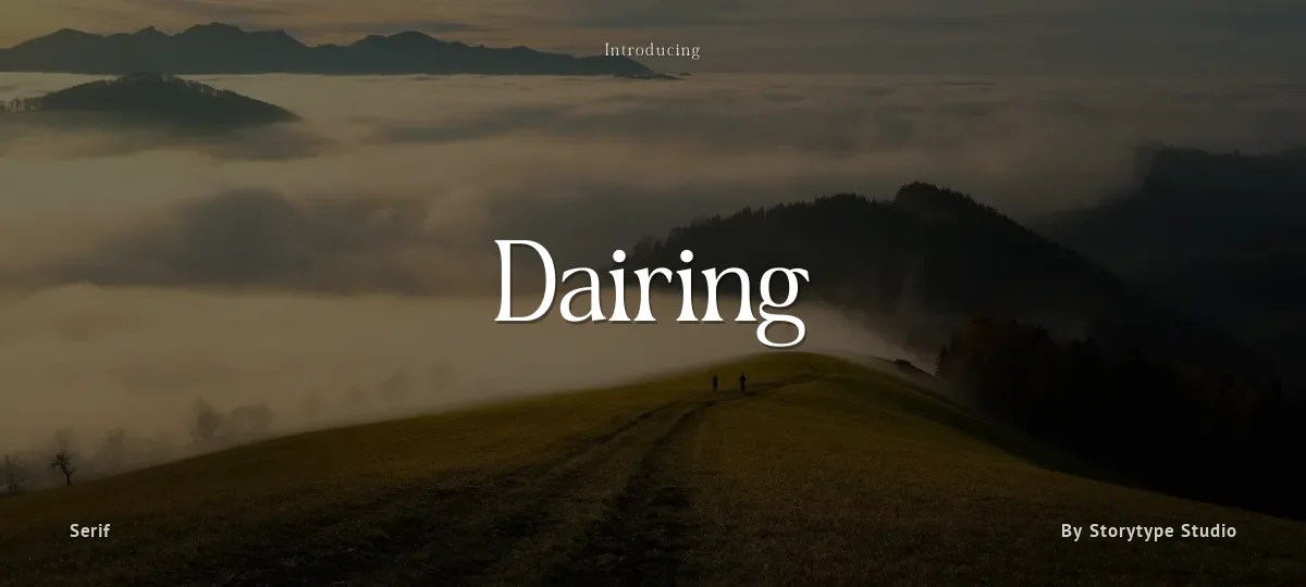 Dairing font preview