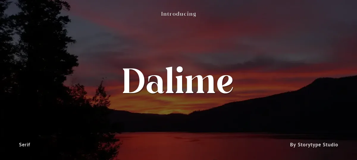 Dalime font preview