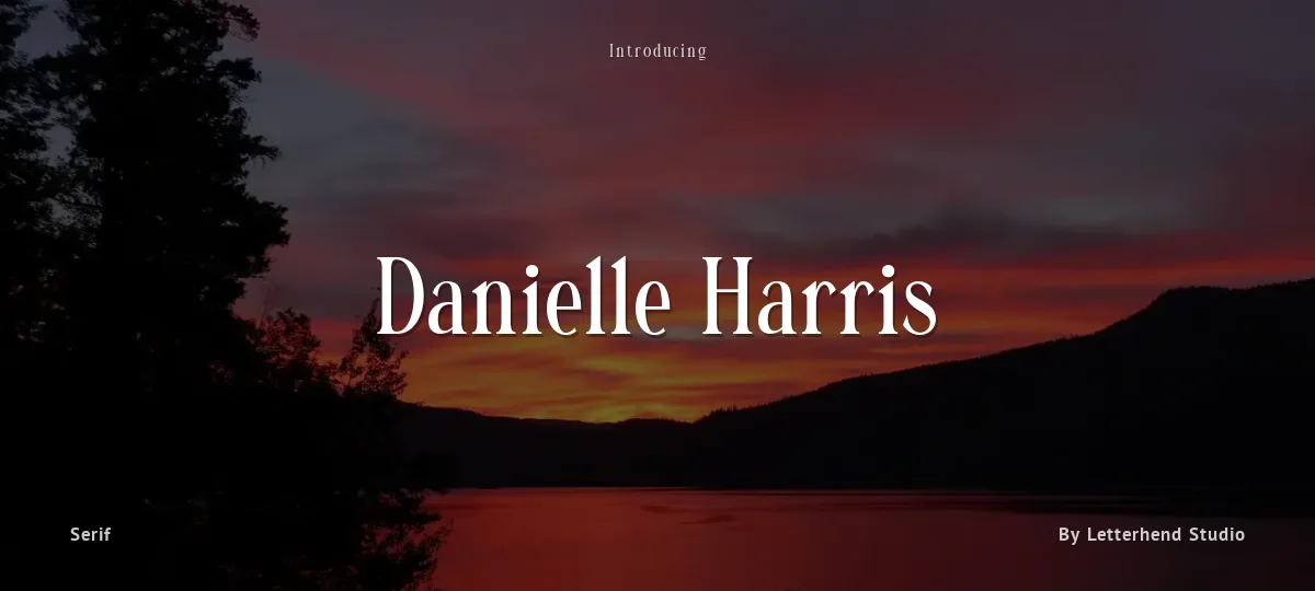Danielle Harris font preview