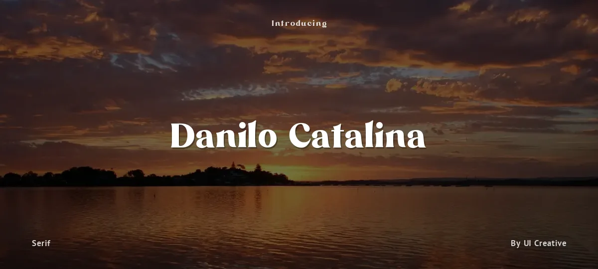 Danilo Catalina font preview
