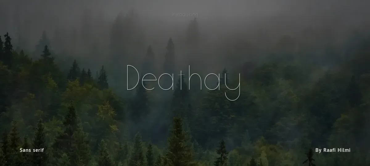 Deathay font preview