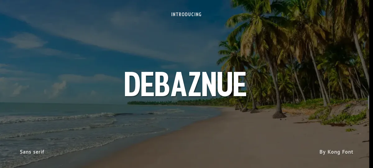 Debaznue font preview