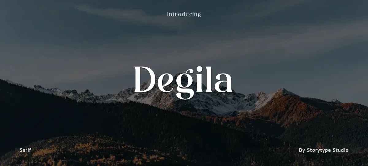 Degila font preview